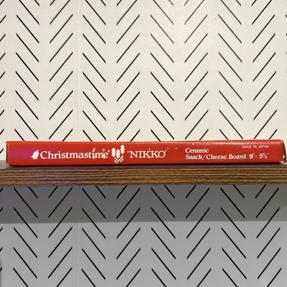 Nikko Christmas Christmastime Tree Ceramic Cheese Board Wall Decor Japan Holiday - Picture 5 of 8